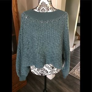 Free People Cropped Sweater NWT